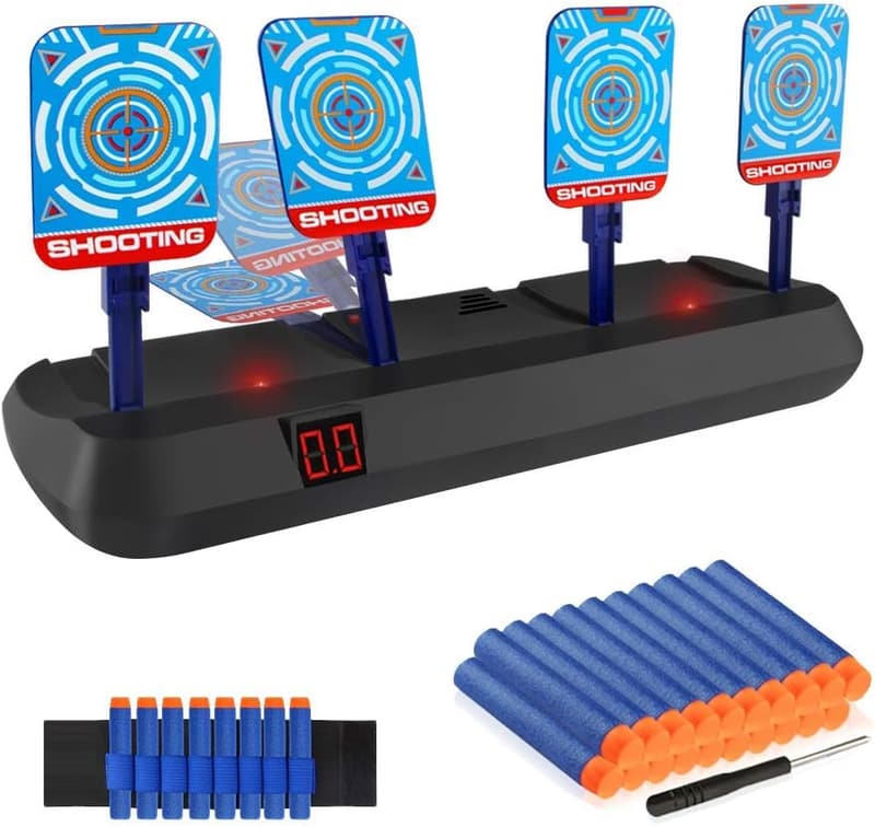 Nerf Ziel mit automatischem Reset und Soundeffekten für Kindergeburtstage