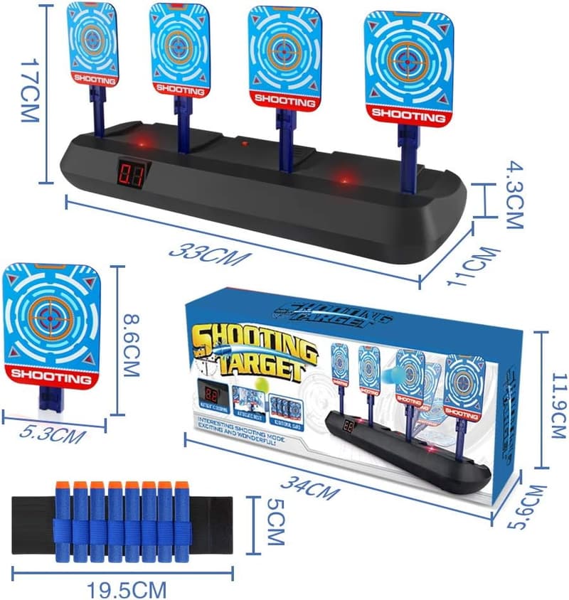 Nerf Ziel mit automatischem Reset und Soundeffekten für Kindergeburtstage