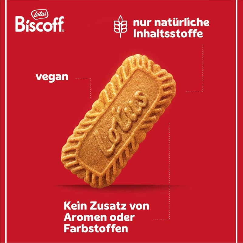 Lotus Biscoff Karamellkekse | 1 kg | Vegan & ohne Zusatzstoffe
