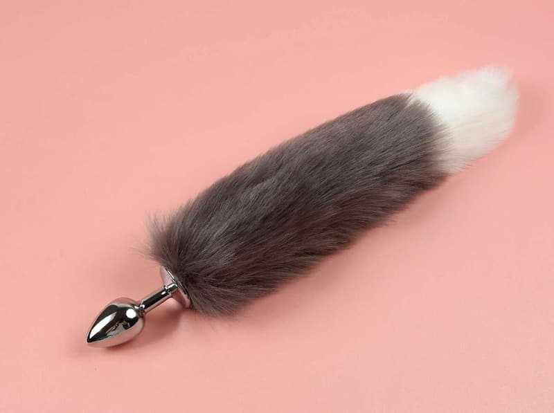 Faux Fell Fuchsschwanz Analplug für Bondage und SM Spaß