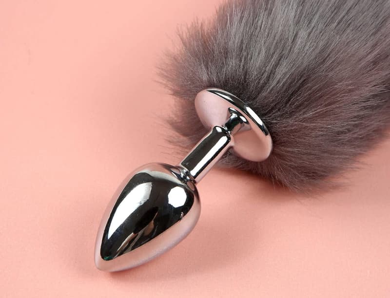 Faux Fell Fuchsschwanz Analplug für Bondage und SM Spaß