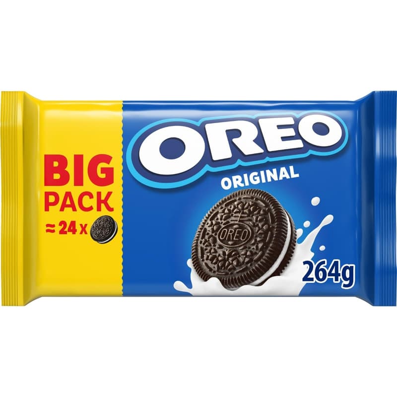 Oreo Schokoladenkekse mit Vanillecreme, 264g Packung
