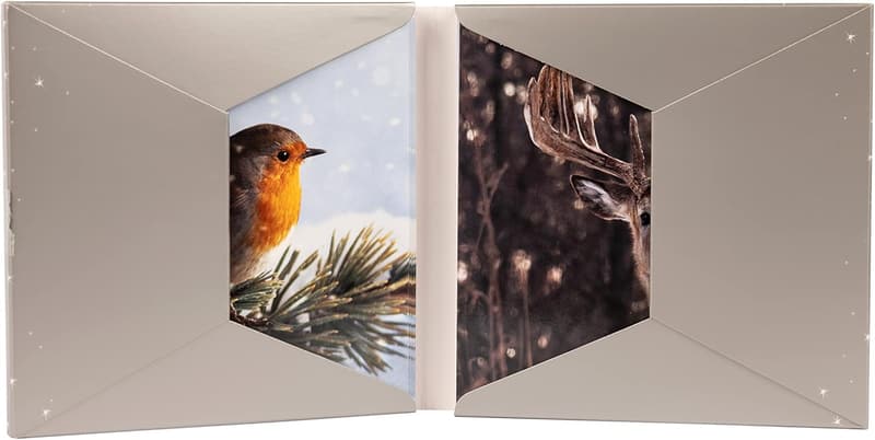 Wohltätigkeits-Weihnachtskarten-Set, 10 Karten in 2 Designs