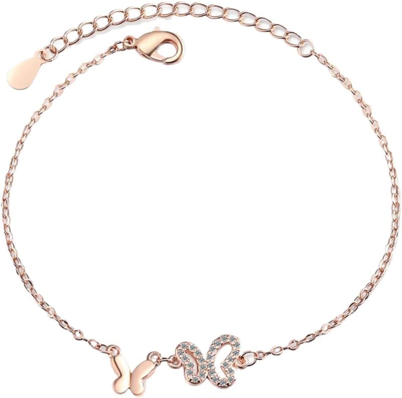 Vergoldetes Keltisches Schmuckset mit Schmetterling für Frauen