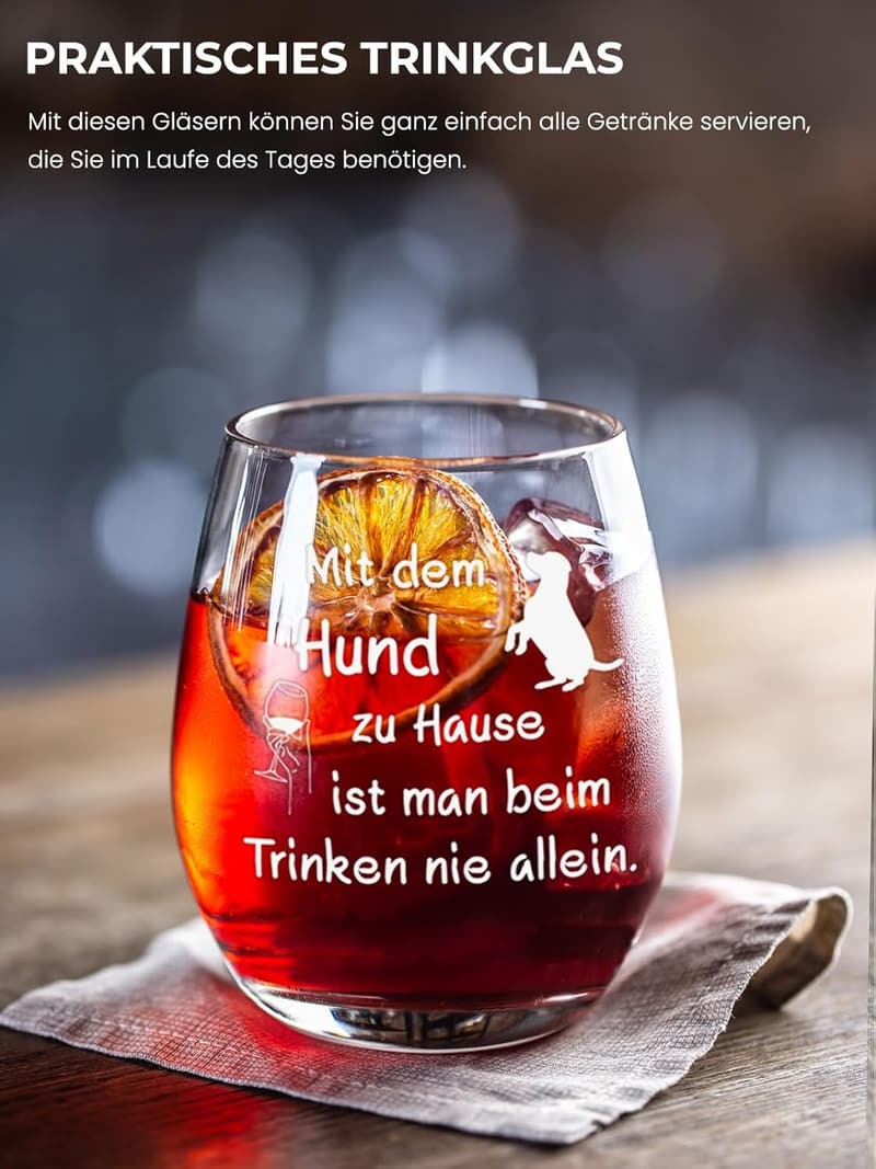Weingläser mit Geschenkbotschaft für Männer – 480ml Geburtstagsgeschenk