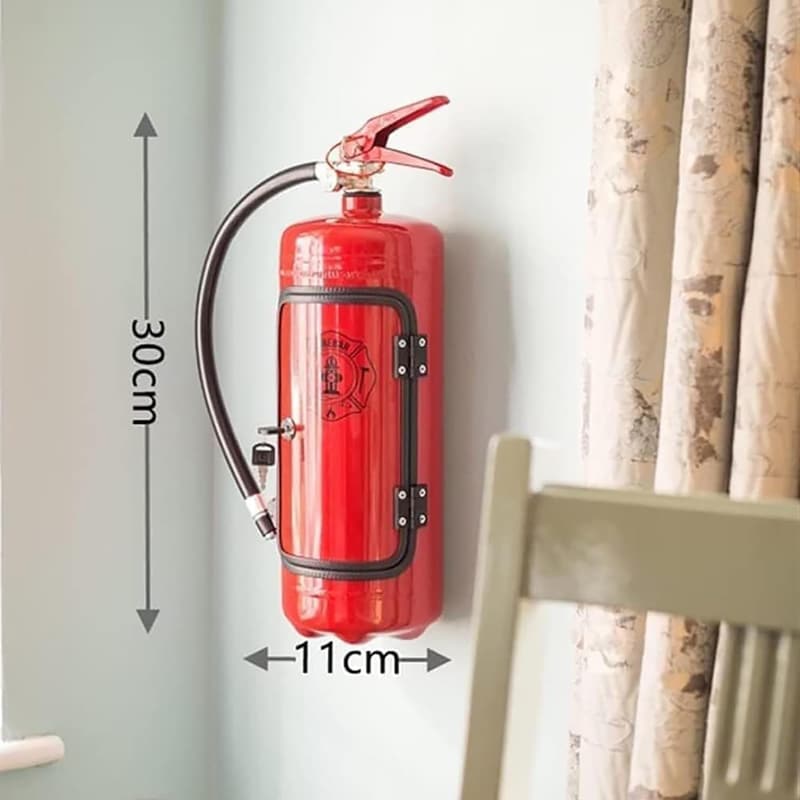 RofHaus Minibar Feuerlöscher aus Metall für Whisky-Liebhaber