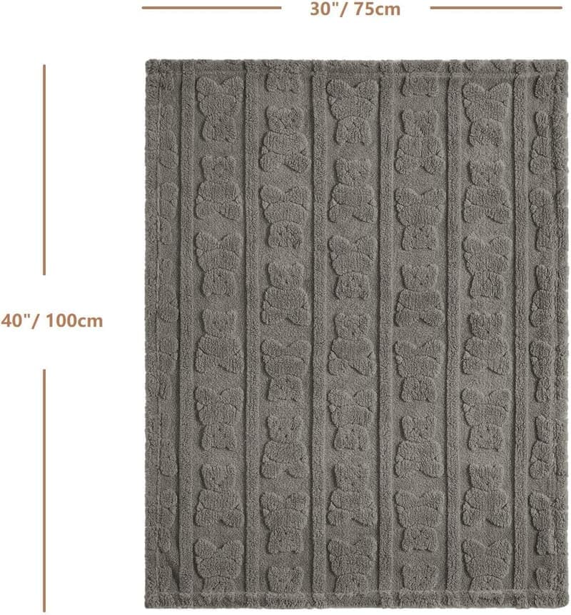 Kuschelige Sherpa-Babydecke für Neugeborene – 75 x 100 cm, hellbraun
