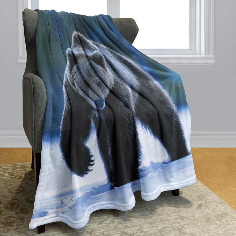 Flauschige Flanell-Decke 150x200 cm in Grau