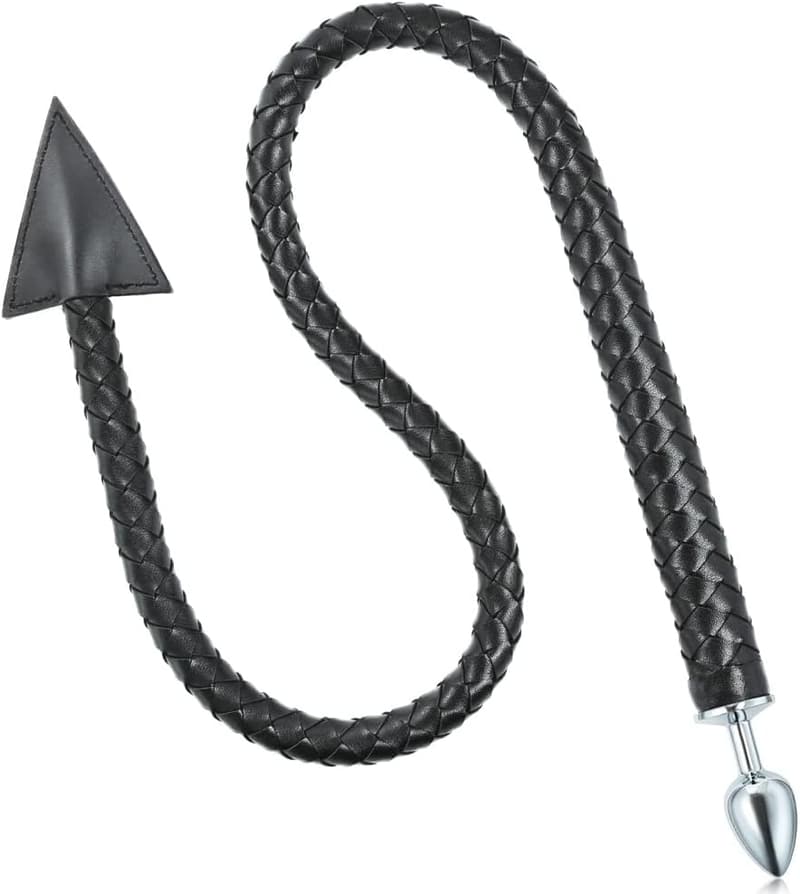 Extralanger Analplug mit Teufelsschwanz für Paare und Anfänger