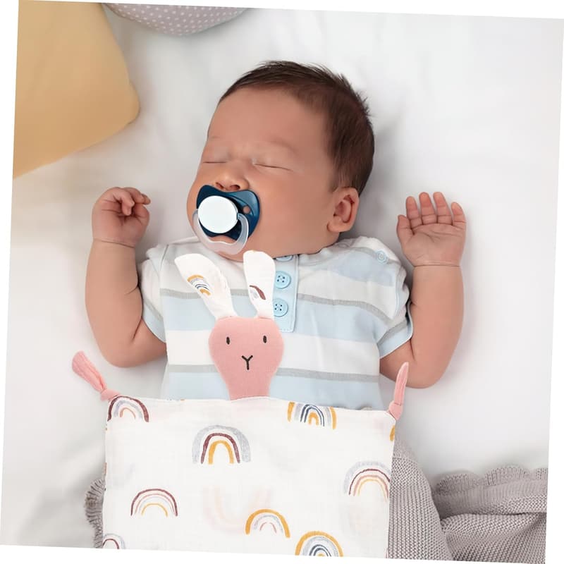 Atmungsaktive Babydecke aus reiner Baumwollgaze – rosa Kuscheltuch