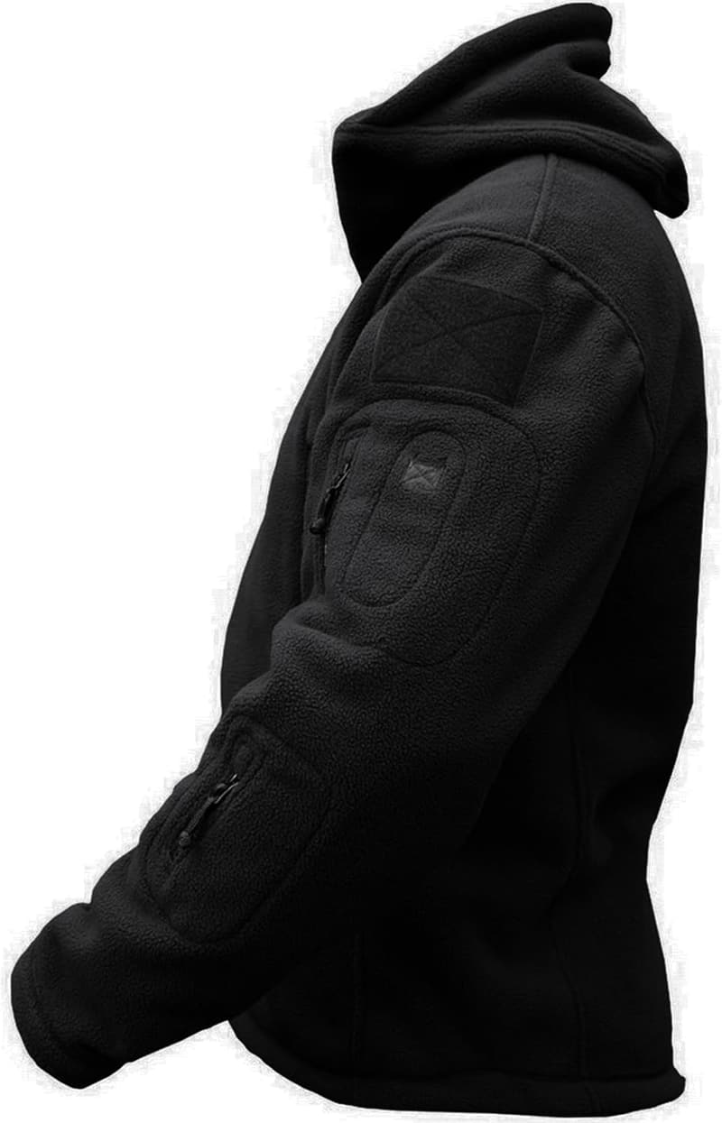 TACVASEN Winddichte Fleecejacke für Herren im Military-Stil