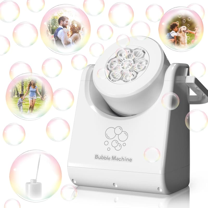 Automatische Seifenblasenmaschine für Kinder - 18.000 Blasen/Min, ideal für Gartenpartys