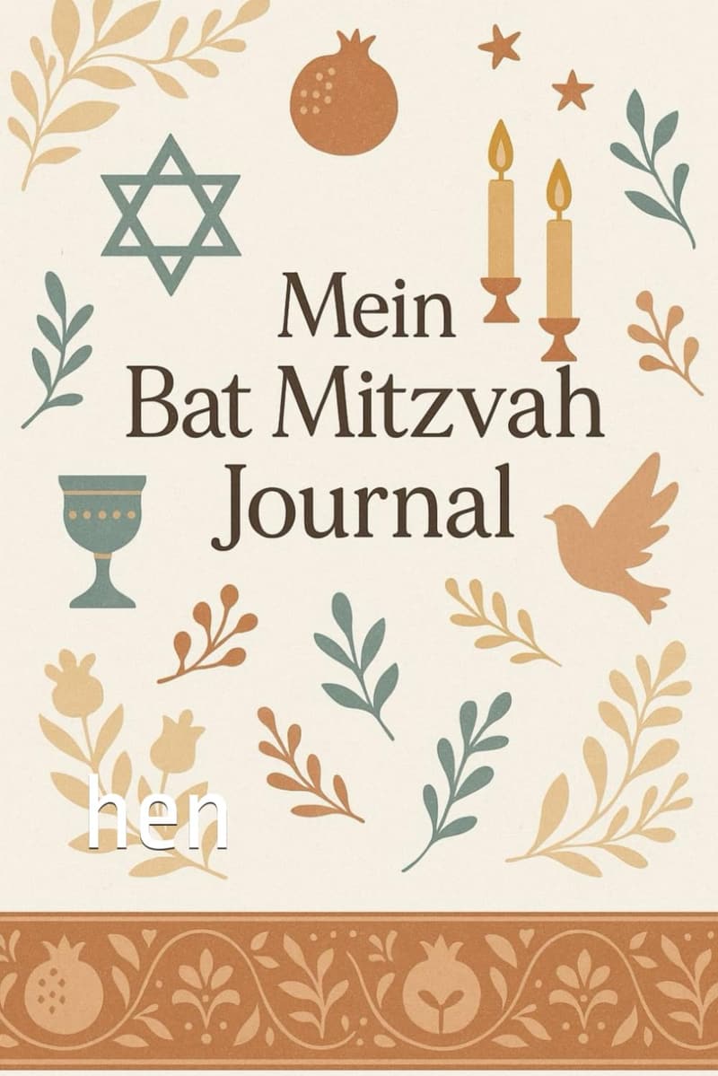 Bat Mitzvah Journal: Persönliches Erinnerungsbuch für Mädchen