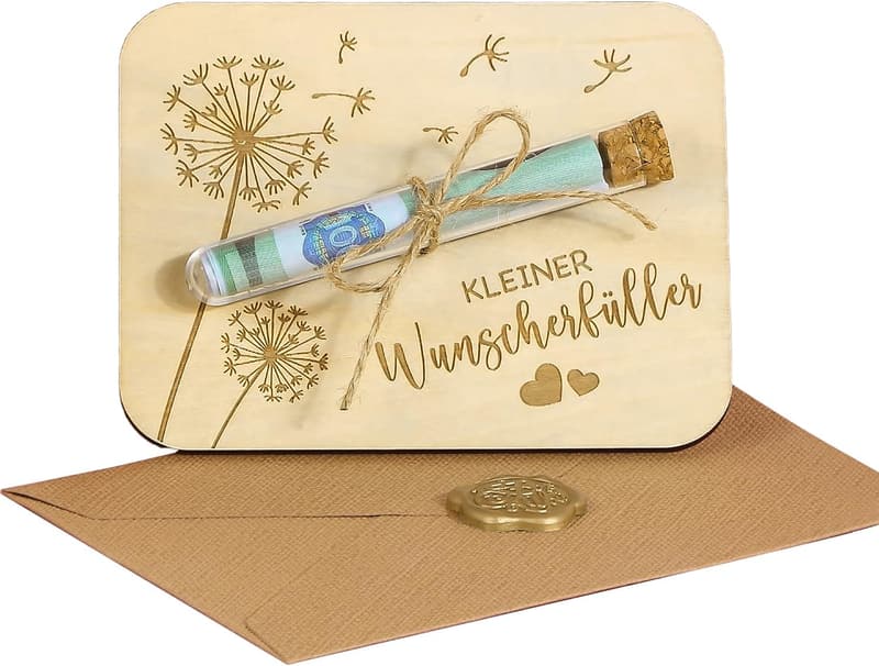 Kreative Geldgeschenkverpackung mit Pusteblume für alle Anlässe