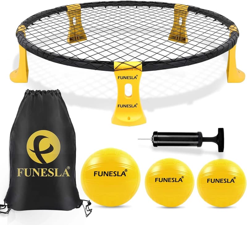Funeslaball Roundnet Spielset für Outdoor-Teamspiele mit Zubehör