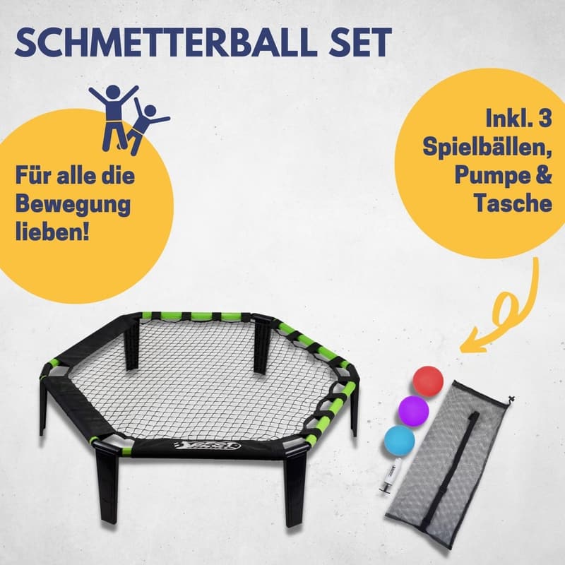 Schmetterball Set für Outdoor-Spiele mit 3 Bällen und Tasche