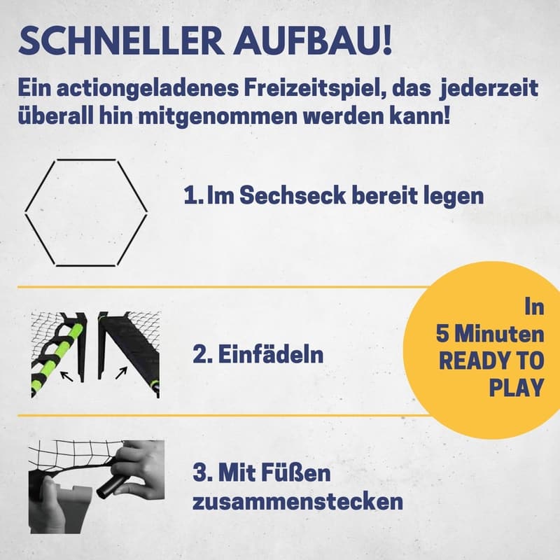Schmetterball Set für Outdoor-Spiele mit 3 Bällen und Tasche