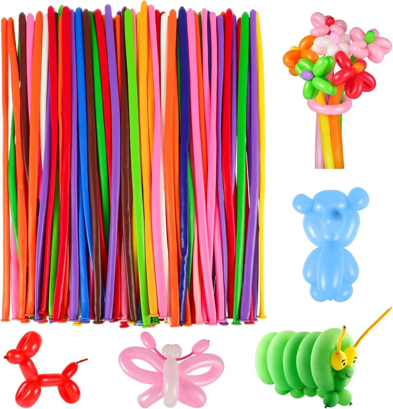 100 Stück bunte Modellierballons 30 cm für Parties und Geburtstage