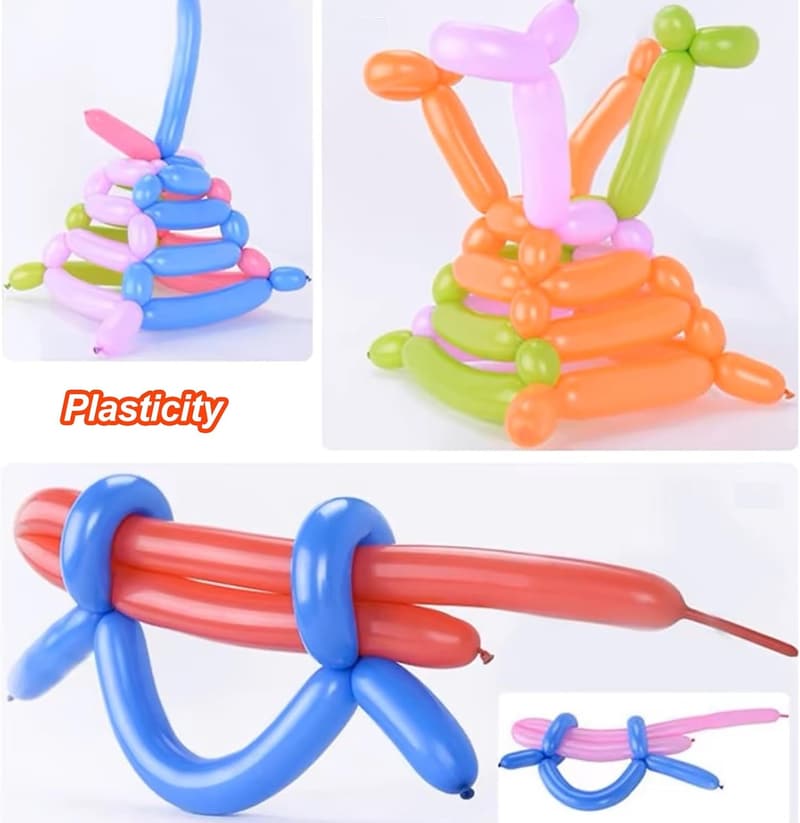 150 Modellierballons mit Pumpe - Mehrfarbig, 30 cm, für Partys
