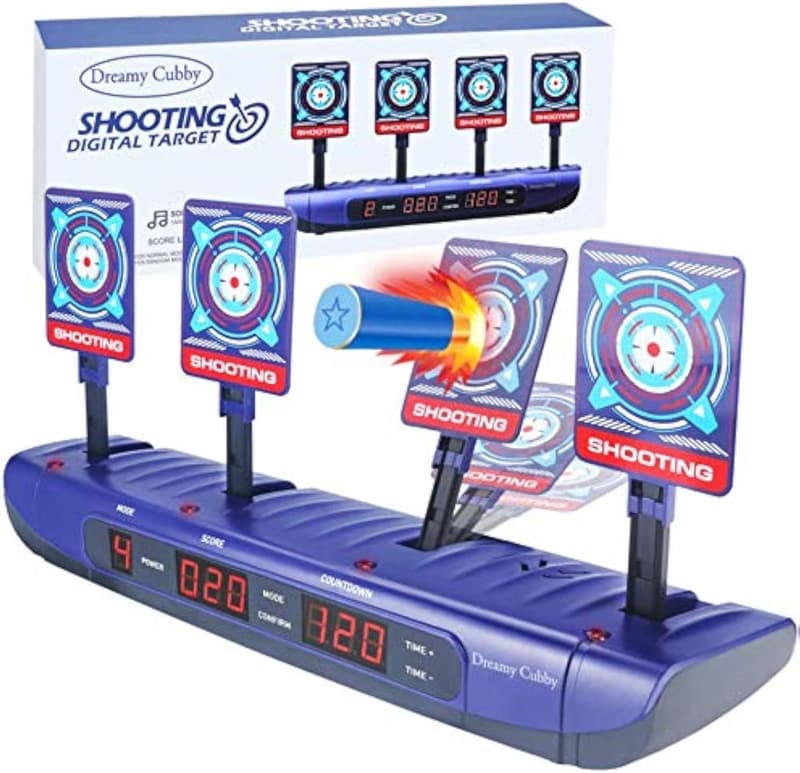 Elektronische Zielscheibe für Nerf-Pistolen mit 4 Spielmodi – Spielzeug für Kinder ab 6 Jahren