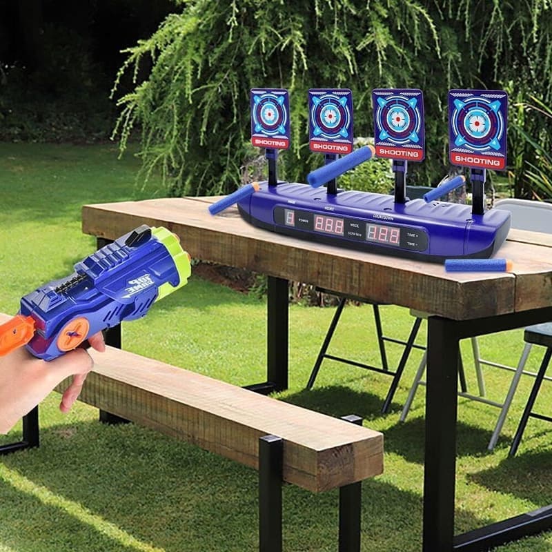 Elektronische Zielscheibe für Nerf-Pistolen mit 4 Spielmodi – Spielzeug für Kinder ab 6 Jahren