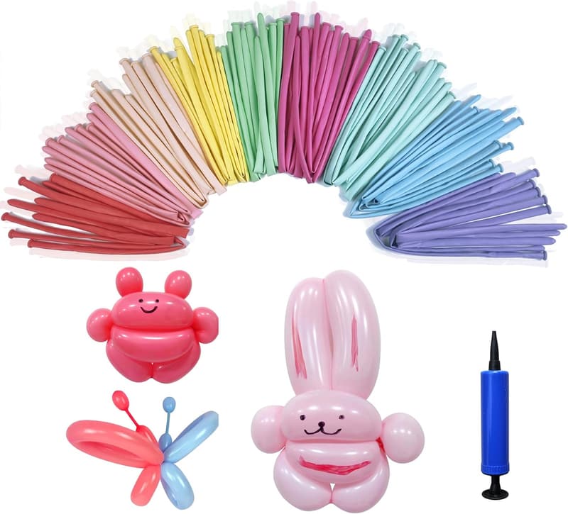 Magische Latex Luftballons 260Q für kreative Tierfiguren – 100 Stück