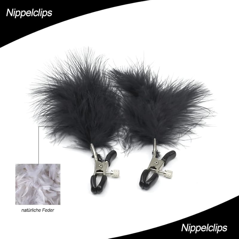 Cosplay Analplug Set mit Fuchsschwanz – 5 Teile für Paare (Schwarz)