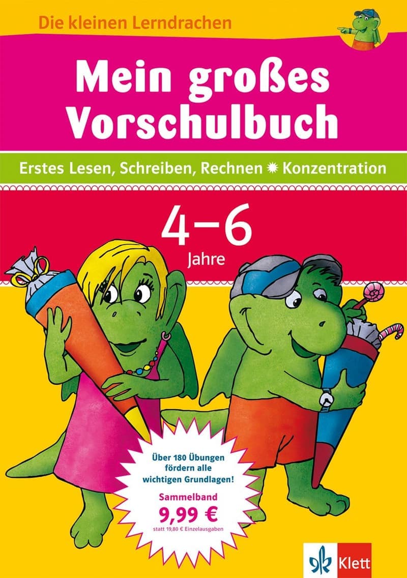 Vorschulbuch: Erste Schritte in Lesen, Schreiben und Rechnen