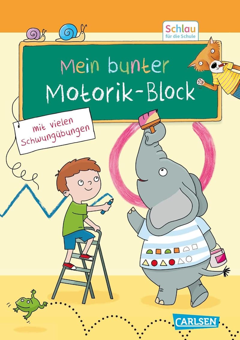 Motorik-Block für Vorschulkinder: Bunte Spiel- und Schreibvorbereitung