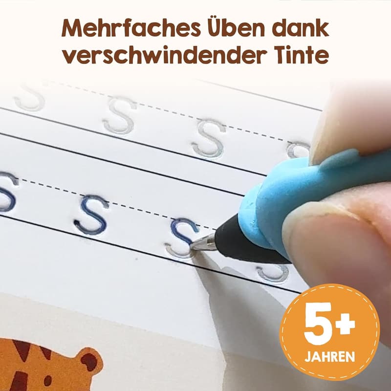 Wiederverwendbare Schreibübungshefte für Vorschulkinder ab 5 Jahren