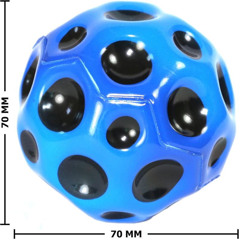3er Set Mondbälle, 7 cm – Hüpfball und Wasserball für Strandspiele