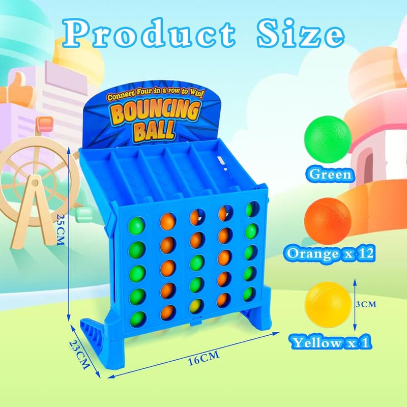 Bounce Off Spiel für Kinder und Erwachsene – 4 Gewinnt Bälle