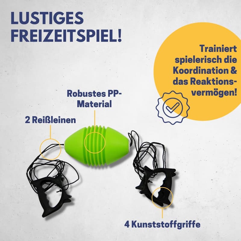 Boingballspiel für 2 Spieler - Robustes Reaktionsspiel für die Familie