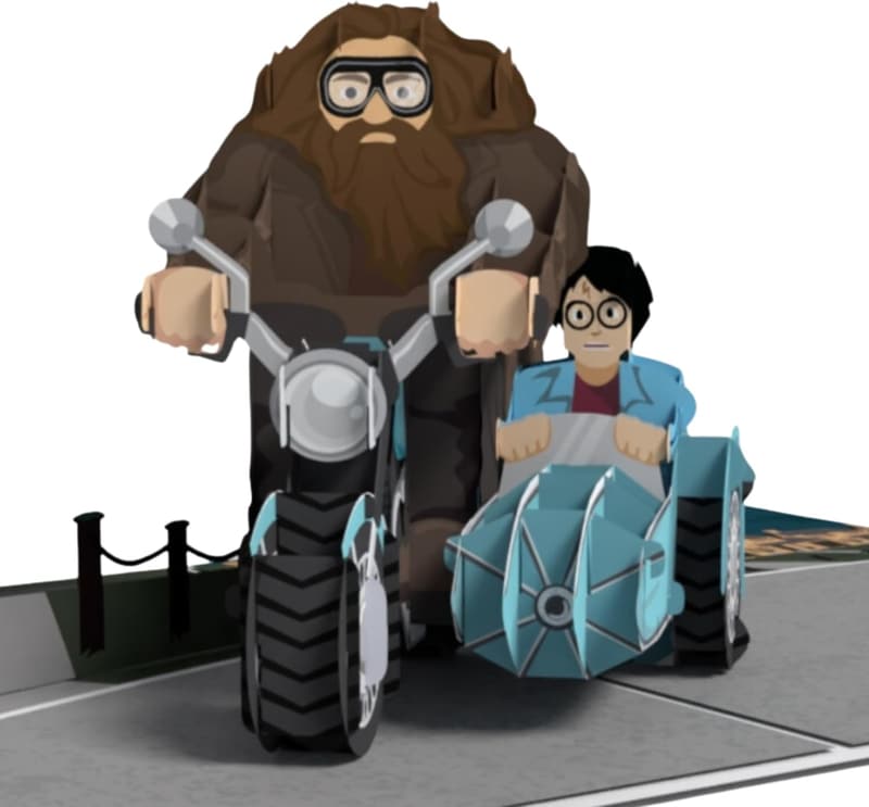 Harry Potter Hagrid Geburtstags-Popup-Karte – Offizielles 3D-Geschenk