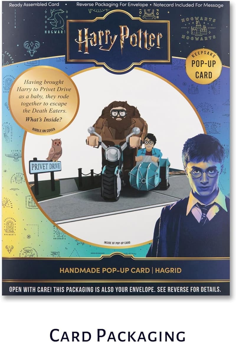 Harry Potter Hagrid Geburtstags-Popup-Karte – Offizielles 3D-Geschenk