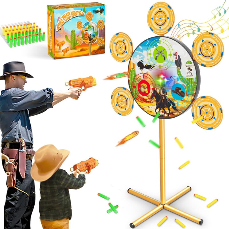 Zielscheibe mit Licht und Sound für Nerf-Spielzeug - Halloween & Weihnachten Geschenk für Jungen (104 cm)