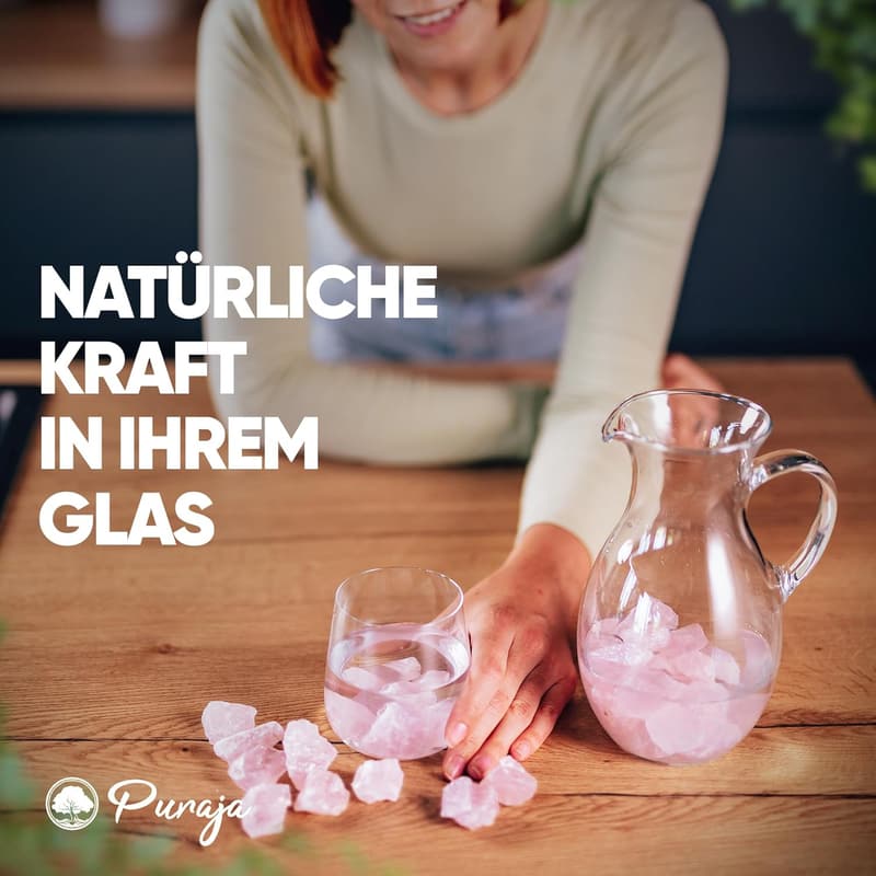Rosenquarz Edelsteine Set – Naturbelassene Rohsteine für Heilung und Chakras