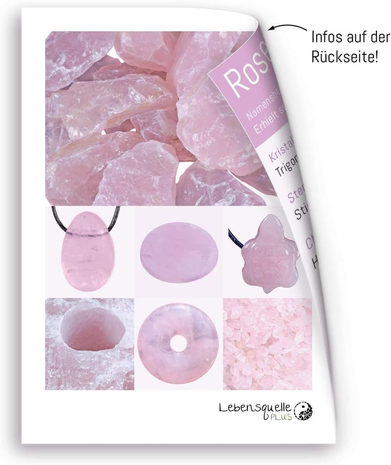 Polierte Trommelsteine für Heilung | Rosenquarz Handschmeichler