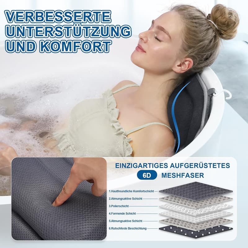 Luxus Badewannenkissen für Komfort und Entspannung im Spa