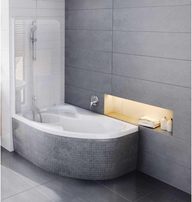 Badewanne Rosa II ohne Schürze