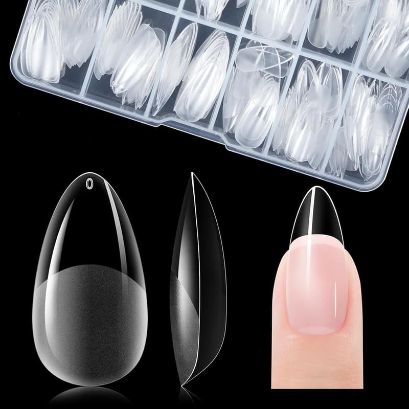 Mittlere Gel-Nagelspitzen aus PMMA – 120 Stück, volle Abdeckung für Frauen