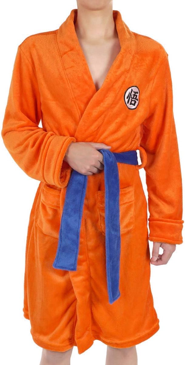 CoolChange Son Goku Bademantel mit GO Zeichen - Größe S/M, L