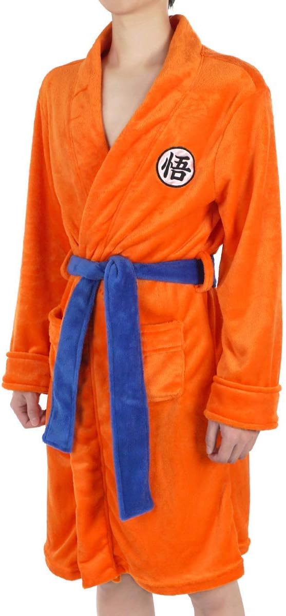 CoolChange Son Goku Bademantel mit GO Zeichen - Größe S/M, L