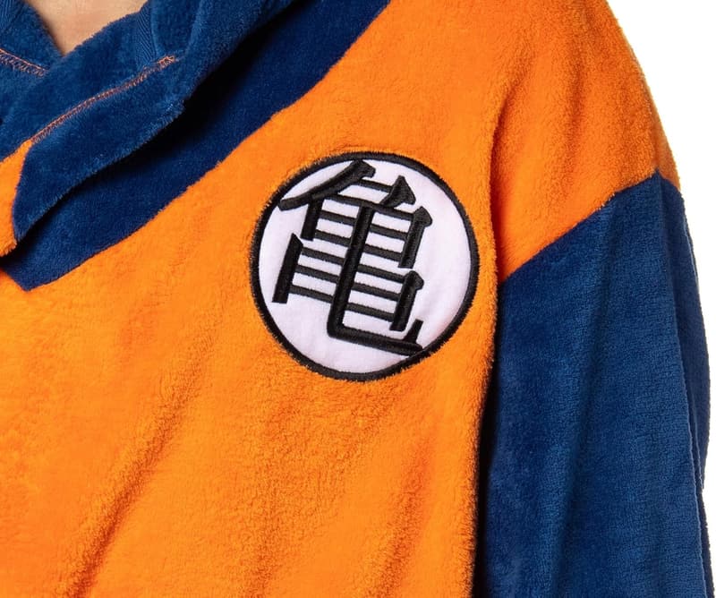 Dragon Ball Z Goku Fleece-Bademantel mit Kapuze für Erwachsene