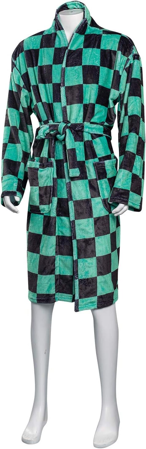 Tanjiro Kamado Cosplay Bademantel aus Coral Fleece