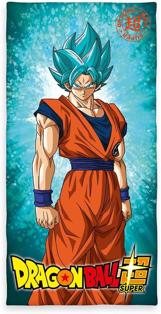 DRAGONBALL SUPER Badetuch aus Baumwolle, 150 x 75 cm, Mehrfarbig