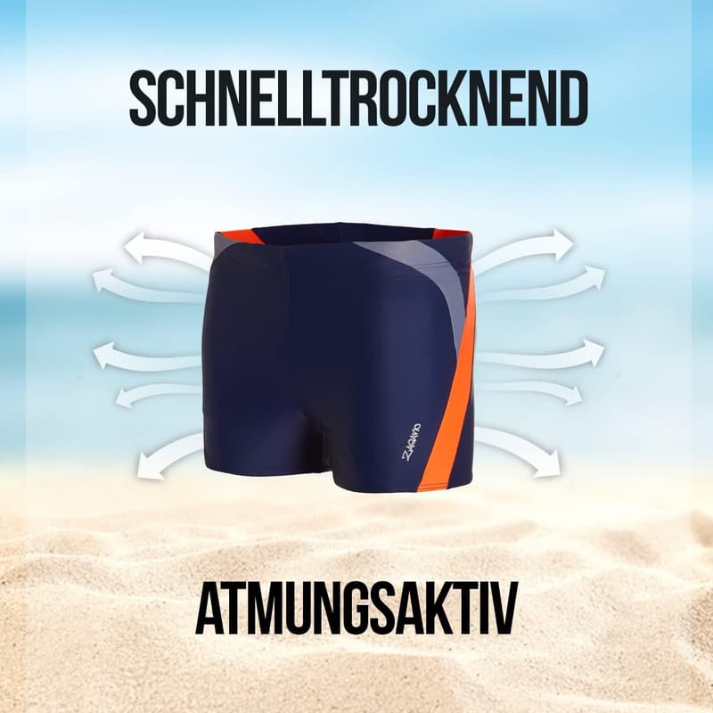 Widerstandsfähige Herren Badehose – Enganliegend, Made in EU