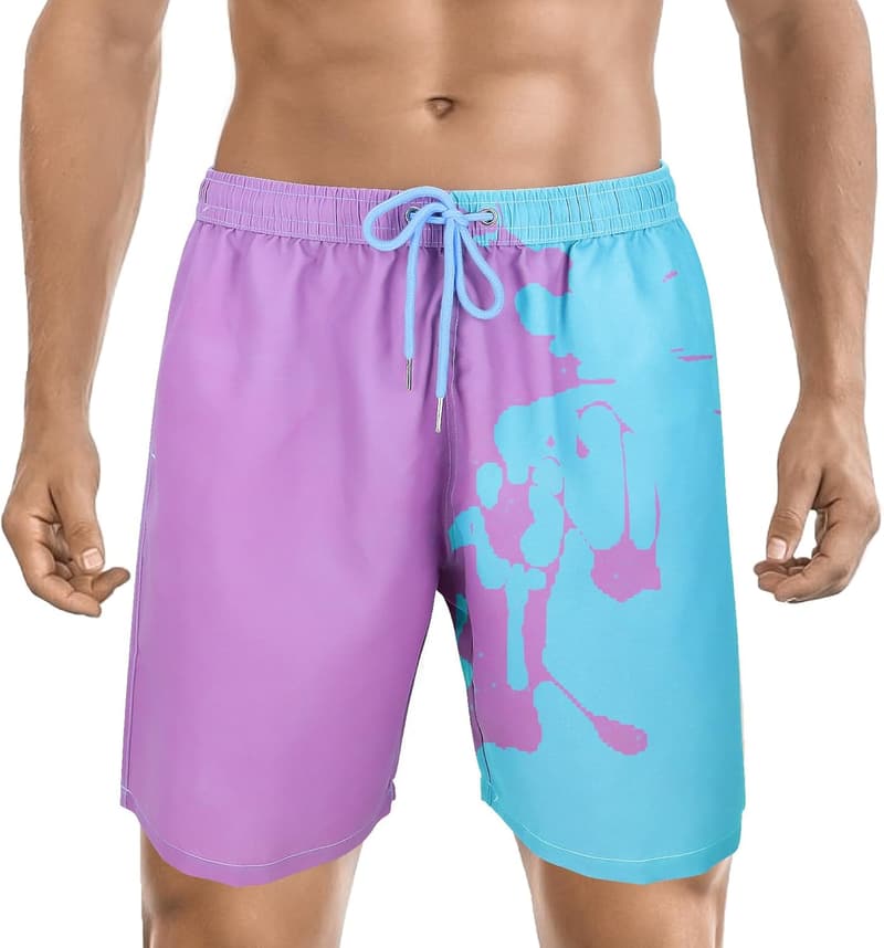 Farbwechselnde Badehose für Herren – Schnelltrocknend und temperaturempfindlich