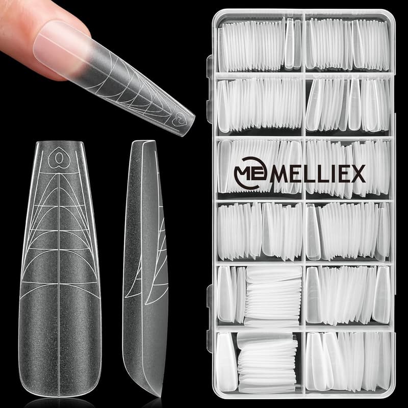 288 Stück Französische Künstliche Nageltips für Nail Art – Vollständige Abdeckung