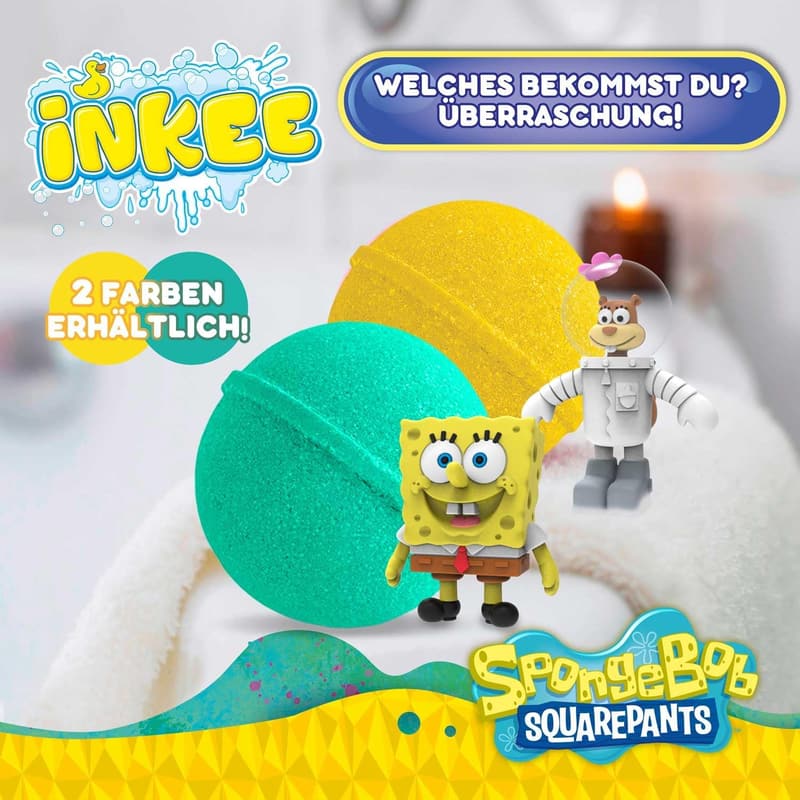 SpongeBob Badebomben 3er Pack mit Überraschung für Kinder